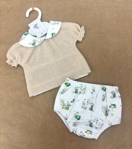 Conjunto pecho hilo bbo elefantitos