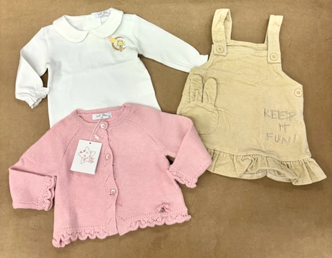 Conjunto 3 piezas con pichi y chaquetita suave