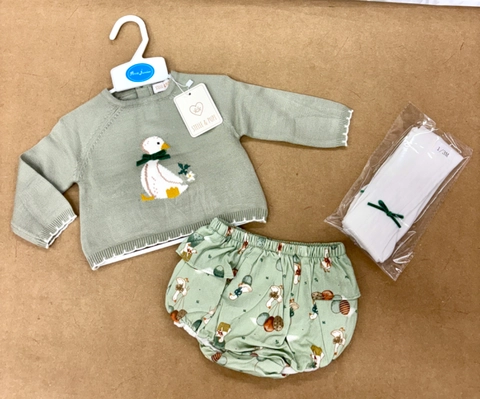 Conjunto patito con leotrados a juego