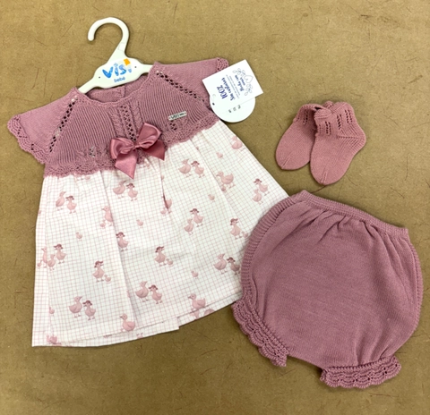 Conjunto 3 piezas con calcetines patitos bba