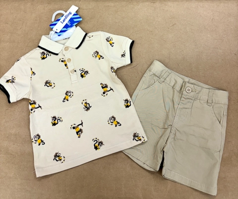 Conjunto tipo polo monitos