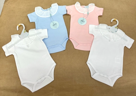 Pack 2 bodys cuello volante plumeti tonos