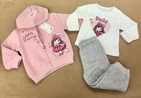 Chandal 3 piezas little princess