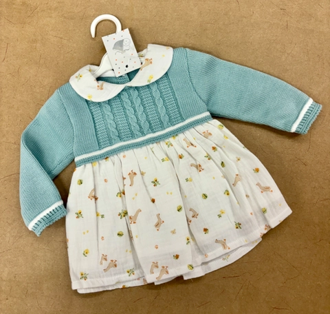 Vestido pechito punto patitos o flores