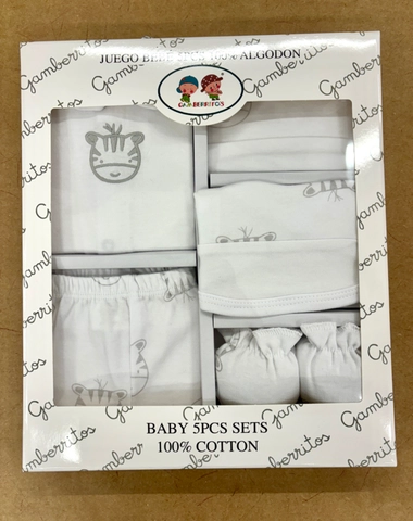 Conjunto 5 piezas 100% algodón TU tigre colores